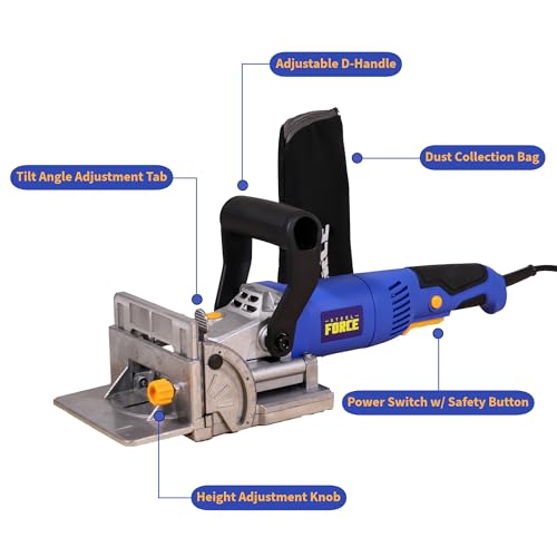 Steel Force BJ760 Electric Wood Biscuit Plate Joiner 4", 120V/60Hz, 760W - WoodArtSupply