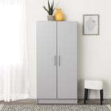 Prepac Elite 32" Light Gray Storage Cabinet with Adjustable Shelves Prepac
