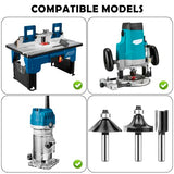 UTRUSTTO 1/4" Router Bit Set 12 Pieces, Tungsten Carbide Router Bits 1/4 Inch Shank, for Professional and Beginners Carpenter UTRUSTTO