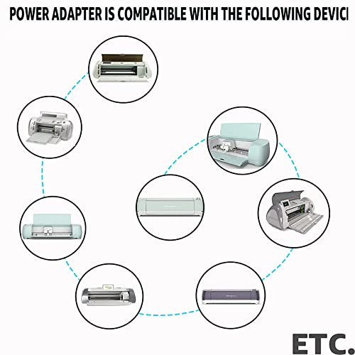 Power Cord Replacement 18V 3A DCCharger Compatible with Cricut Cutting Machine Explore Air 2/Maker/Explore/Explore Air/Explore - WoodArtSupply