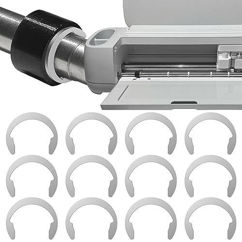 12-Pack Retaining Clip Rings Compatible with Cricut Maker Rubber Roller Replacement Parts - Keep Rubber Roller in Place, Retention Clamps Compatible ARSUNOVO