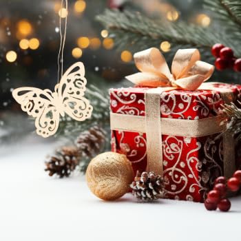 EXCEART 10pcs Unfinished Wooden Cutouts Butterfly Wood Slice Shapes Pieces Wood Discs for DIY Crafts Confetti Hanging Ornaments Table Scatter EXCEART