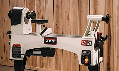 JET 12" x 21" Woodworking Lathe, Variable Speed, 1Ph 115V (JWL-1221VS)