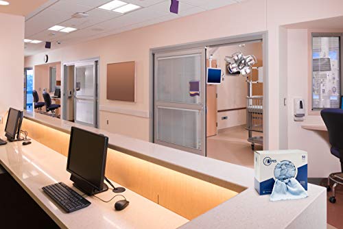 Microfiber Rags in A Box (50 Count) - Mwipes - 10" x 12" Reusable Wipes for Cleaning - Edgeless Terry Towels, Shop Rags, Wash, Dust, Disposable, Microfiber Wholesale