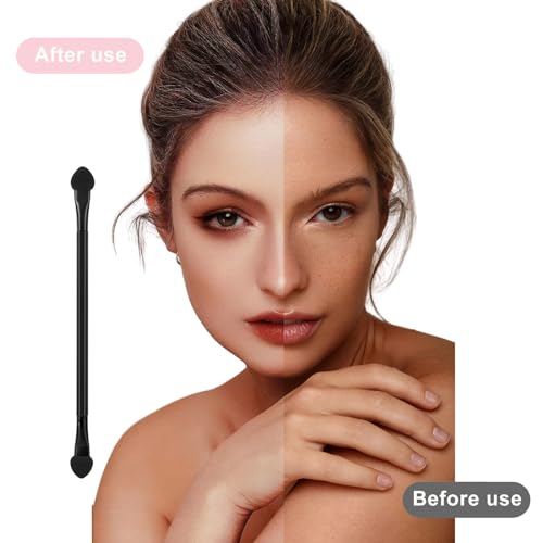 JOCEMY 30 PCS Professional Disposable Dual Side Sponge Eyeshadow Brush, Double Head Eye shadow Brushes Makeup Applicator Cosmetic Tools(Length: 12 JOCEMY