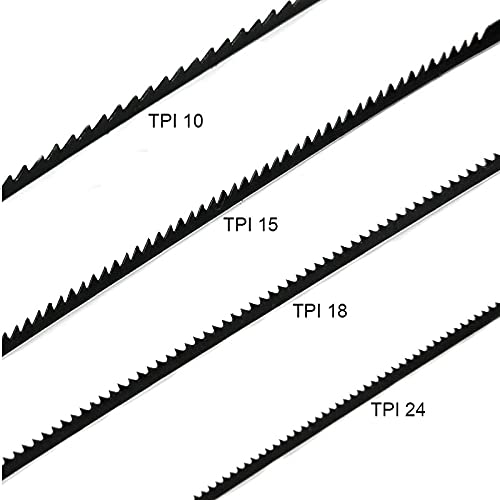 FOXBC 5-Inch Scroll Saw Blade Pin End Replacement for Wen 3921 3923, Dremel, Craftsman, Penn State, Delta, Ryobi and All 15in.and 16in.Scroll Saw For - WoodArtSupply