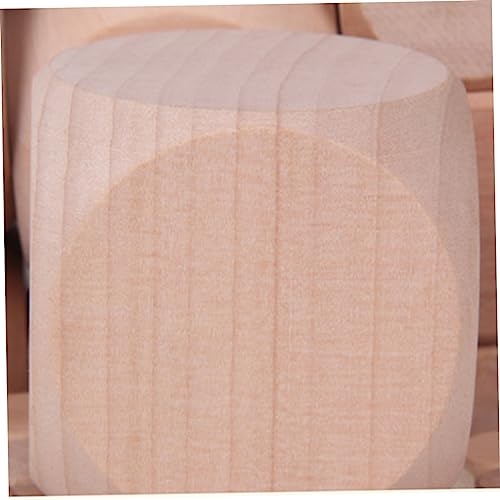 HEALEEP Blank Dice Toy 12pcs Block Toys Crafts for Classroom Creative Wood Foam Wood Blank Toy Blank Wooden Wood Blocks Wooden playset Natural Wood HEALEEP