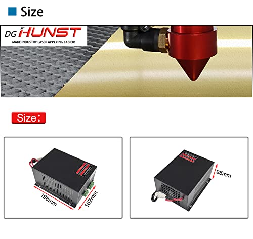 60W CO2 Laser Power Supply for 60w 70w Laser Tube Laser Engraver Cutter Power Supply MYJG-60 - WoodArtSupply