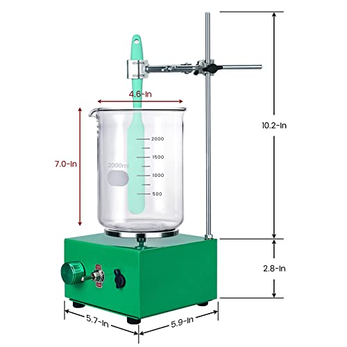 Electric Epoxy Mixer Machine for Resin Bubble Free, Standing Stirrer, 2000ml 75oz Large Capacity Mixing Tool