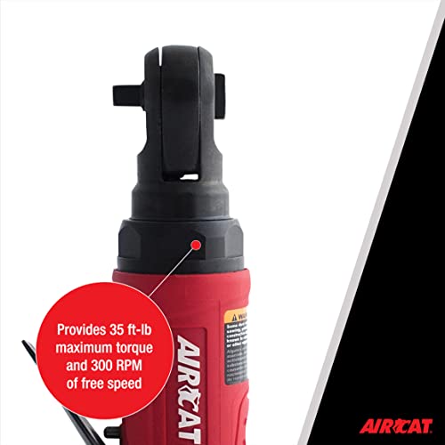 AIRCAT Pneumatic Tools 807-25: Mini Palm Ratchet 300 RPM, 35 ft-lbs Maximum Torque - 1/4-Inch AIRCAT