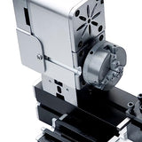 ZR® Electroplated All-metal Mini Miniature Didactical Metal Lathe 50mm Center 36W 20000RPM for Processing Aluminum,Wood, Plastic Materials (Heighten ZR