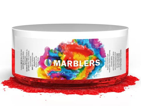 MARBLERS Mica Powder Colorant [Poppy Red] 1oz (28g) | Cosmetic | Epoxy Resin Pigment | Dye | Non-Toxic, Vegan, Cruelty-Free | Lip Gloss, Nails, Body MARBLERS