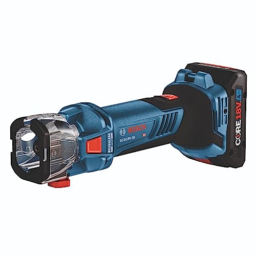 BOSCH GXL18V-291B25 18V 2-Tool Combo Kit with Brushless Screwgun, Brushless Cut-Out Tool and (2) CORE18V® 4 Ah Advanced Power Batteries - WoodArtSupply