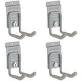 StoreWALL Heavy Duty Universal Slatwall Double Hook with CamLok (Pack of 4) StoreWALL