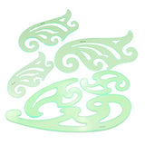 Utoolmart French Curve Ruler Set, Plastic Drawing Templates,Geometric Drawing Tools for Office and School,Building Formwork Drawings Templates Clear Utoolmart