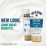 Gold Bond Healing Hand Cream, 3 oz., With Aloe, Moisture That Lasts Through Handwashing Gold Bond