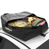 Rightline Gear Range Jr Weatherproof Rooftop Cargo Carrier for Top of Vehicle, Attaches With or Without Roof Rack, 10 Cubic Feet, Black Rightline Gear