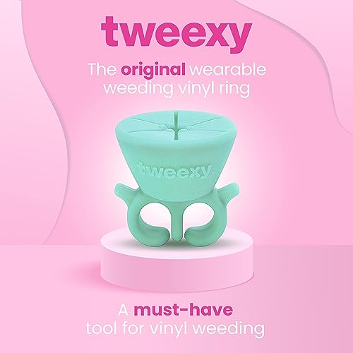 tweexy Craft Vinyl Weeding Scrap Collector Ring | Weeding Tools for Vinyl Heat Transfer, HTV Crafting & Adhesive Paper Sheets Holder | Portable Heat - WoodArtSupply