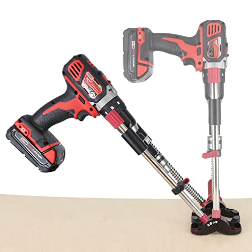 Milescraft 1318 DrillMate Portable Drill Guide - Drill Guide Attachment - Compatible with most 3/8 in. Drill Accessories - Self-Centering Base - Milescraft