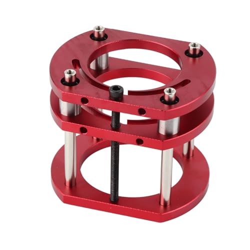 Router Lift Base, Aluminum Alloy Stainless Steel 4 Jaw Clamping, Strong Grip Firm Clamping Router Table Lifting System Base, 51mm Lifting Sturdy Rust Yunseity