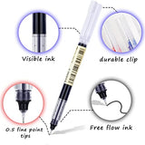 RIANCY Rollerball Pens Fine Point Black Gel Ink Pens 0.5mm for Note Taking Black Ink Rolling Ball pens Fine Tip Quick-Drying for Back to School RIANCY