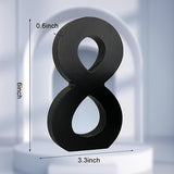 AOCEAN 6 Inch Black Wood Numbers Unfinished Wood Numbers for Halloween Decorative Standing Numbers Slices Sign Board Decoration for Craft Home Party AOCEAN