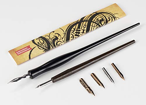 Speedball Sketching Pen Set - 2 Penholders w/ 6 Pen Tips Speedball