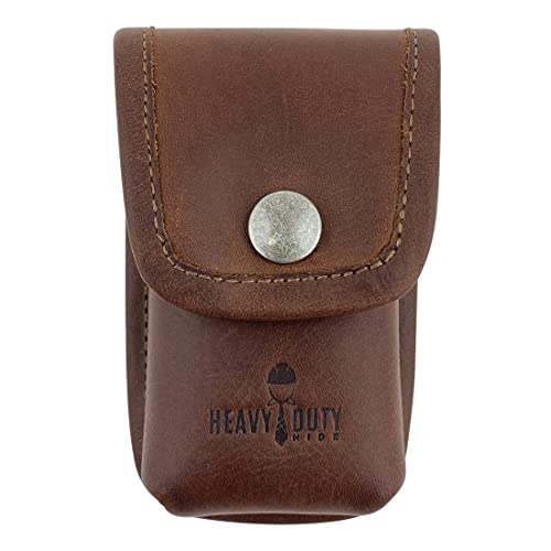 Heavy Duty Hide, Multitool Sheath Handmade from Full Grain Leather - Belt Holster Tool Pouch, Carry Tools on Your Hip for Easy on The Job Access - Heavy Duty Hide