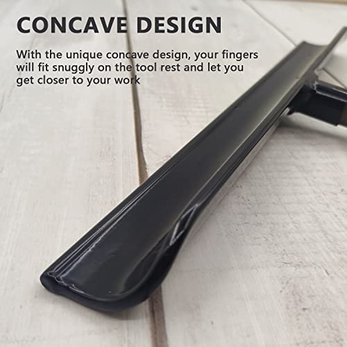 Lathe Tool Rest 5/8 Inch Post Stainless Steel Wood Lathe Tools Rest, Wood Lathe Turning Accessories for Woodworking, 12 Inch YEIXCIKA