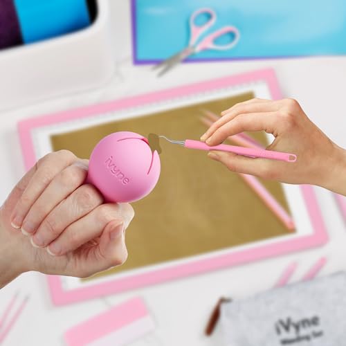 iVyne Handi Berry - Vinyl Weeding Scrap Collector, Portable Handheld Scrap Collector Ring, Weeding Tools for Vinyl Heat Transfer, HTV Crafting & iVyne