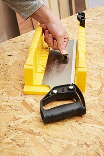 Stanley 1-20-600 Saw Storage Miter Box with Saw, Black Stanley