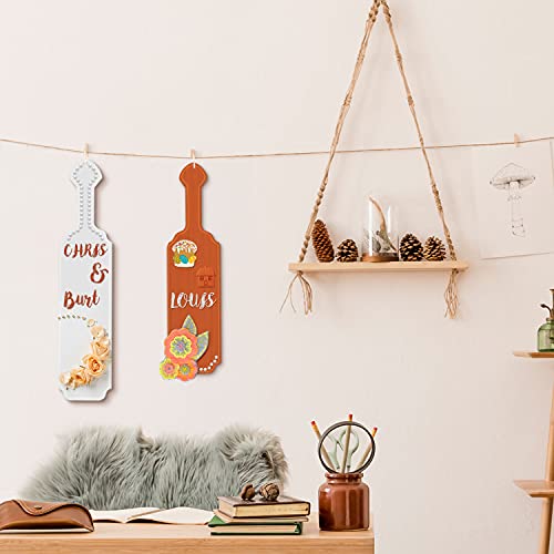 BATTIFE 15inch Greek Sorority Paddles, Solid Wooden Fraternity Paddle, Unfinished Pine Wood Frat Paddle for Carving DIY Use BATTIFE