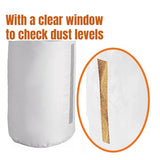 Dust Collector Bag with Clamp for Woodworking 30 Micron, Vacuum Bag Compatible with Grizzly Shop Fox Rockler Delta Oanytun