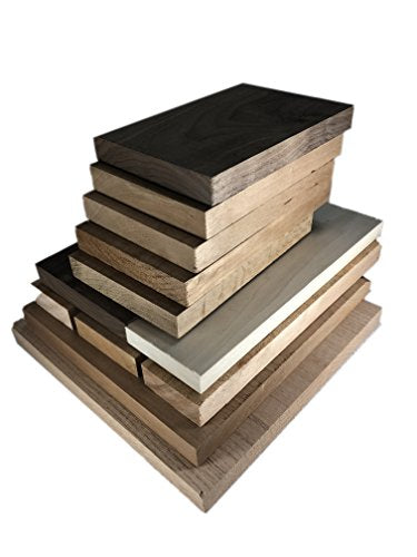 Hardwood Lumber Assortment - Mixed Species - Large Box of Hobby Wood – Perfect Boards – Clear Lumber. NO Scrap, Defects, Knots, and/or End Checks. Discount Lumber Outlet