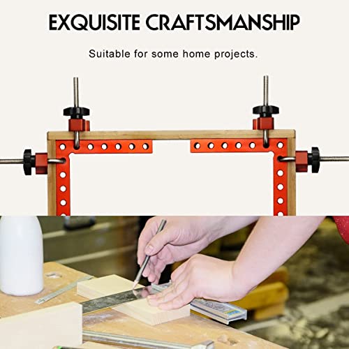 90 Degree Clamp, Cabinet Clamp, 5.5" x 5.5"(14 x 14cm) Aluminum Alloy Right Angle square Tool, Corner Clamps for Woodworking Tools, Right Angle SOSERIVD