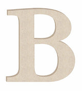 Wooden Letters 15 Inch Unfinished Times B Craft, Paintable Blank Wood Alphabet Monogram Letter Cutout NEXTCraft