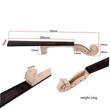SUPVOX Unfinished Fingerboard Maple Head Violin Neck with Hand Carved Scroll Violin Maple Head Small Violin Unfinished Violin Neck Violin Parts SUPVOX