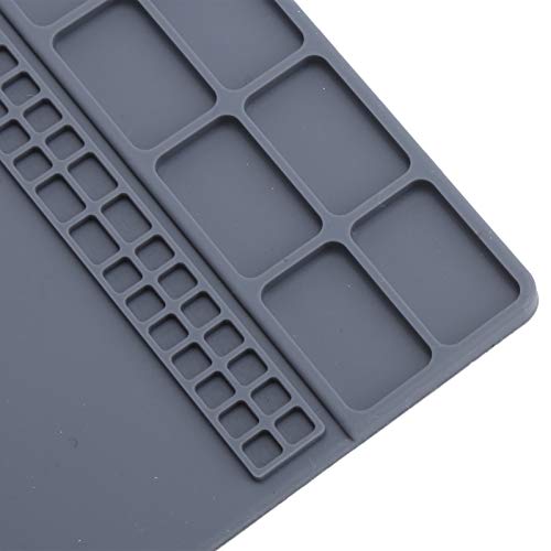 zjchao 9.8 x 13.8 Inch Electronics Repair Work Mat, Non-Slip Rubber Watch Repair Table Pad Watchmaker Maintenance Accessory for Watch Phone Laptop - WoodArtSupply