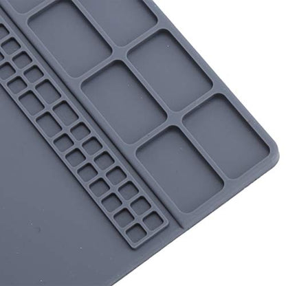 zjchao 9.8 x 13.8 Inch Electronics Repair Work Mat, Non-Slip Rubber Watch Repair Table Pad Watchmaker Maintenance Accessory for Watch Phone Laptop - WoodArtSupply