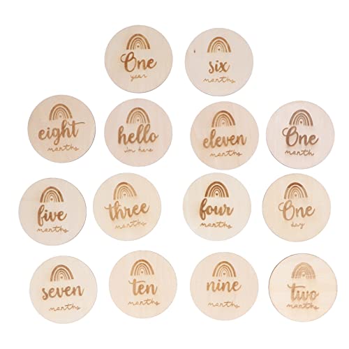 14Pcs Wood Circles for Crafts Unfinished Round Wood Sign Blank Wooden Discs for DIY Crafts Painting Wedding Christmas Decoration - WoodArtSupply