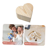 VOSAREA Kids Jewelry Organizer 3pcs Box wooden DIY wedding ring holder wooden unfinished earrings kids jewelry organizer wood ring holder travel for VOSAREA