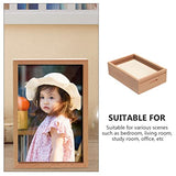 Zerodeko Unfinished Piggy Bank Money Box Wooden Tips Box Clear Piggy Banks Shadow Box Display Case Money Bank Wood Frame Coin Box Cash Storage Zerodeko