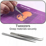 A2Z 5pc Basic Cricut Maker Weeding Budget Tool Kit, Stainless Steel Vinyl Craft Paper Craft Tool for Silhouettes Cameos, Lettering Pokey Tools A2Z SCILAB