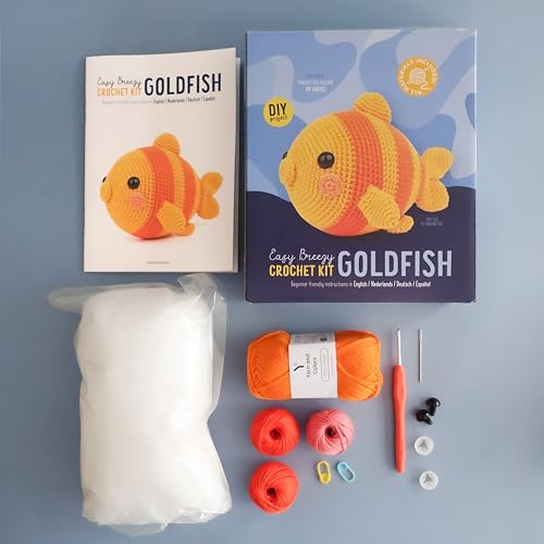 Easy Breezy Crochet Kit Goldfish - WoodArtSupply