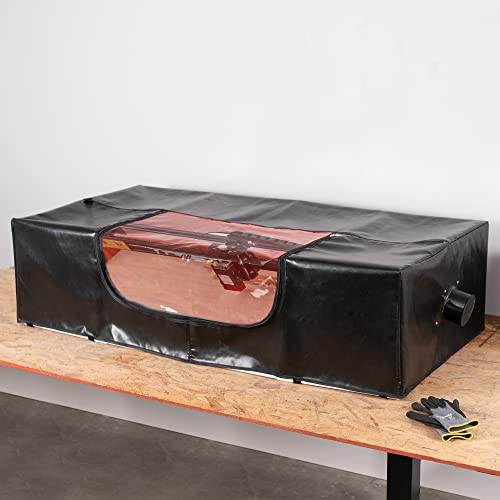 VIVO Extra Large Laser Engraver Enclosure with Exhaust Ports, Fire Retardant Laser Engraving Machine Protective Cover, Fits Large Lasers and Diode VIVO