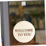 FUNOMOCYA 2 Sets DIY Door Hanging Sign Decorative Wood Plaque Unfinished Wood Crafts Blanks Hanging Wood Plaques for Crafts Blank Flags Wood Signs FUNOMOCYA