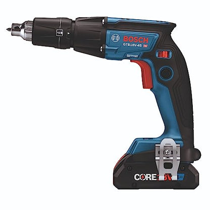 BOSCH GTB18V-45B15 18V Brushless 1/4 In. Hex Screwgun Kit with (1) CORE18V® 4 Ah Advanced Power Battery - WoodArtSupply