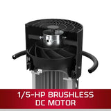 JET Mobile Air Filtration System, 1 Micron, 850 CFM, 1Ph 120V (AFS-850) Jet