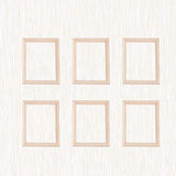 Exceart 6Pcs 1/12 Wood Dollhouse Furniture Unfinished Mini Photo Frame Artificial Miniature Scene Model DIY Wall Art Painting Toys for Nursery Room EXCEART