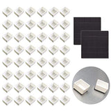 Watercolor Half Pans with Magnetic Stripe - 48Pcs White Plastic Empty Artist Paint Pan Kits for DIY Watercolor Oils or Acrylics Painting Travel Tin qianshan